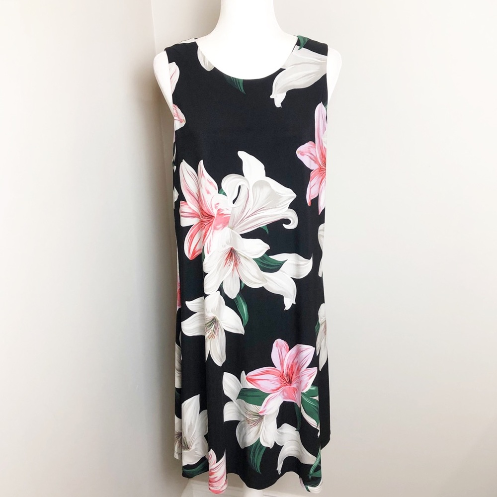 Anne Klein Lily Floral Print Shift Dress | XL